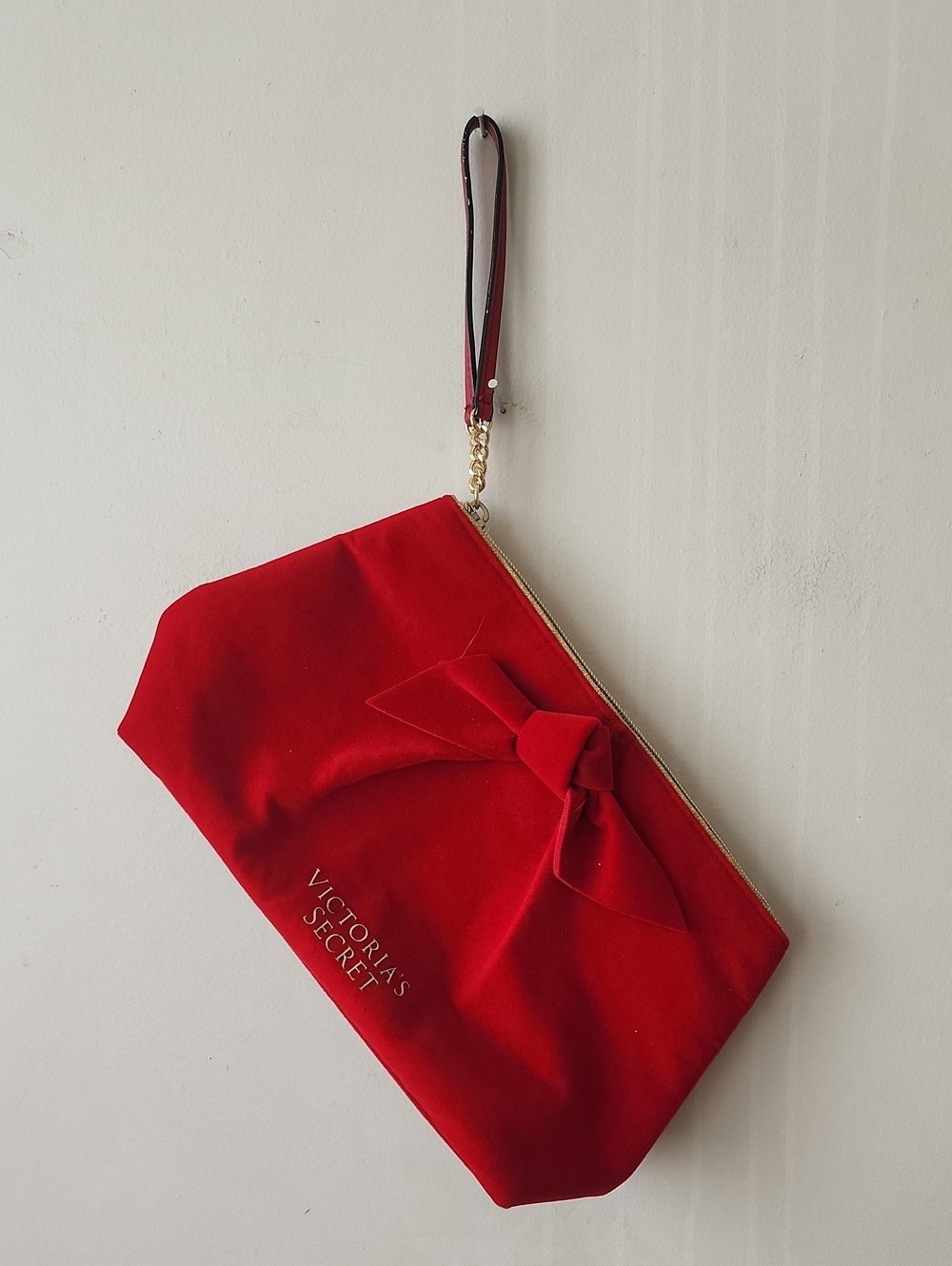Victoria's Secret Red Bow Wristlet